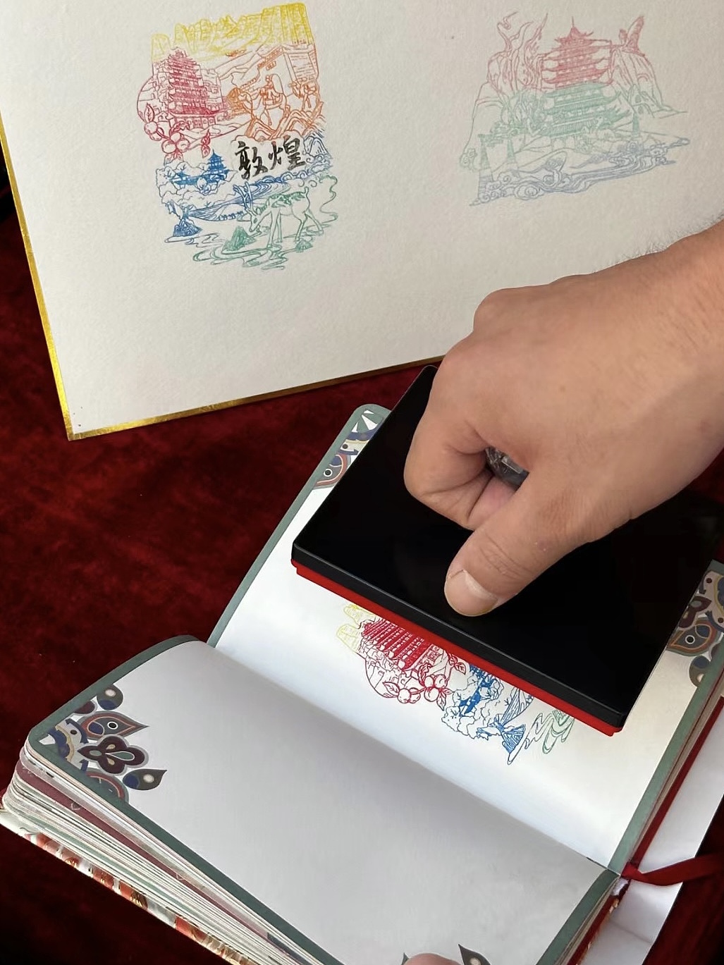 敦煌印章（图ZMzU5NDQ5NTg4） - 商业插画 - 站酷设计师咩咩李羊羊原创素材 - 站酷ZCOOL