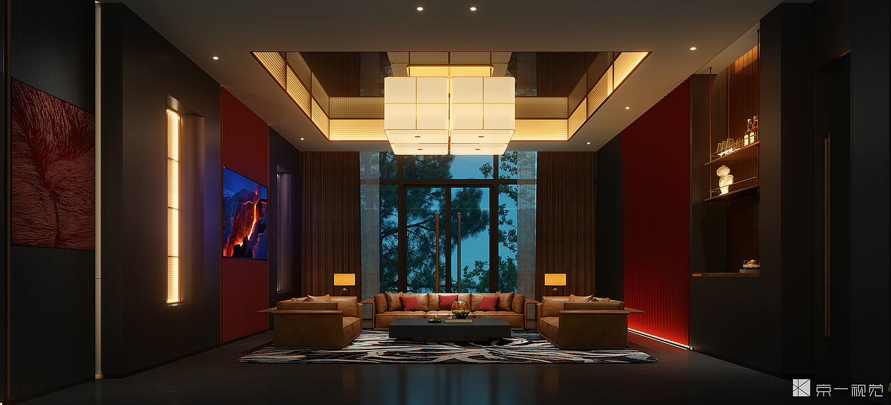 高尔夫会所效果图表现