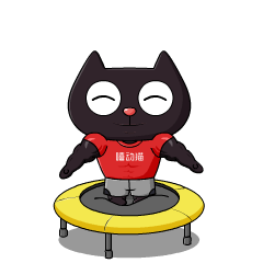 嘻动猫健身器材品牌吉祥物设计卡通形象设计动态表情包