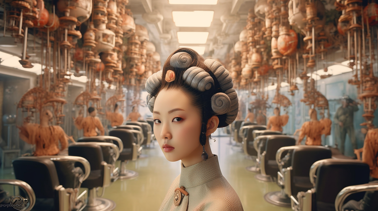 AI摄影——元宇宙发型屋（图ZMzU2NjcyNTg4） - AI作品 - 站酷设计师maxiyue原创素材 - 站酷ZCOOL