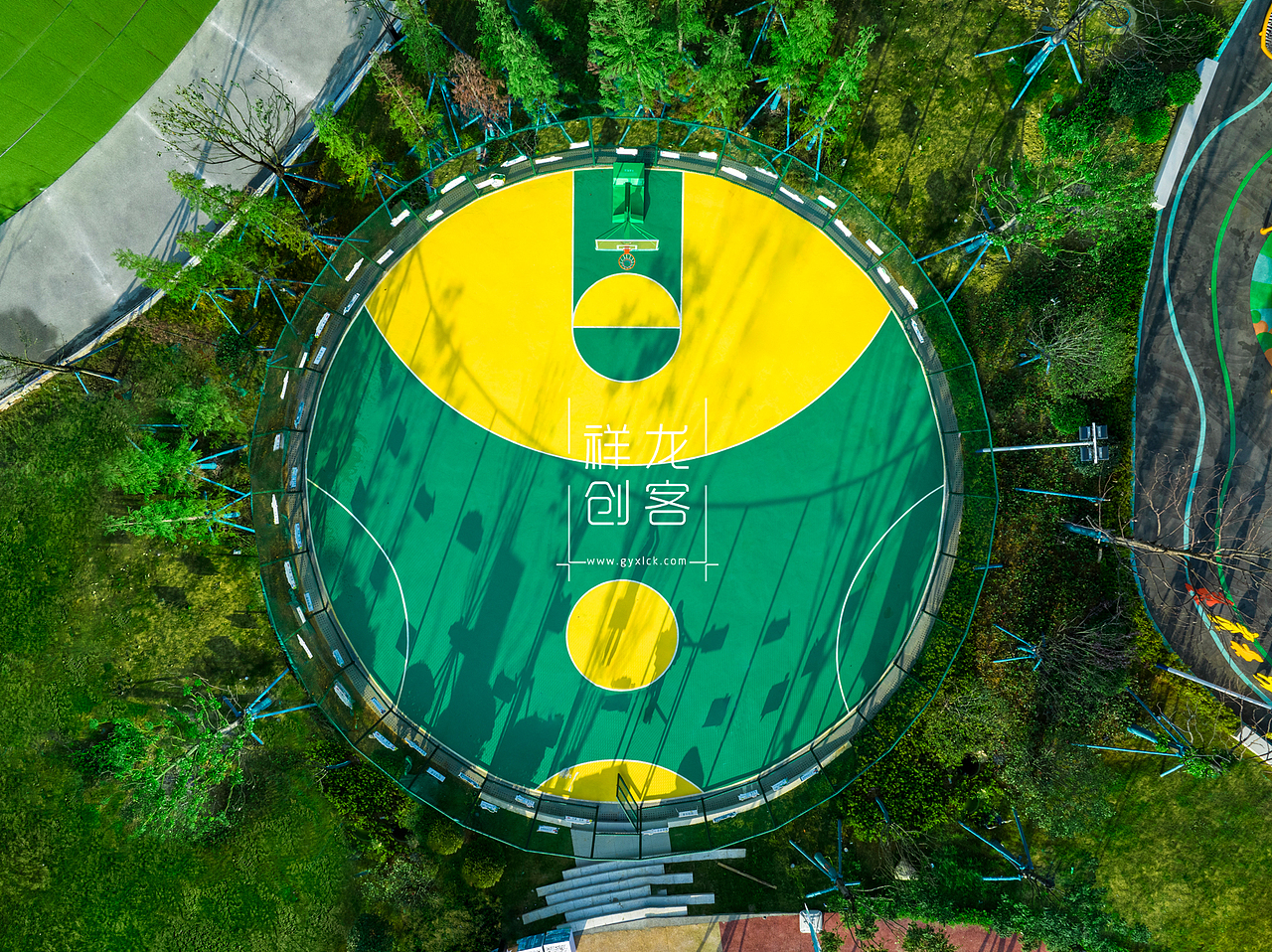 园林实景|中铁阅山湖无动力乐园建筑空间摄影