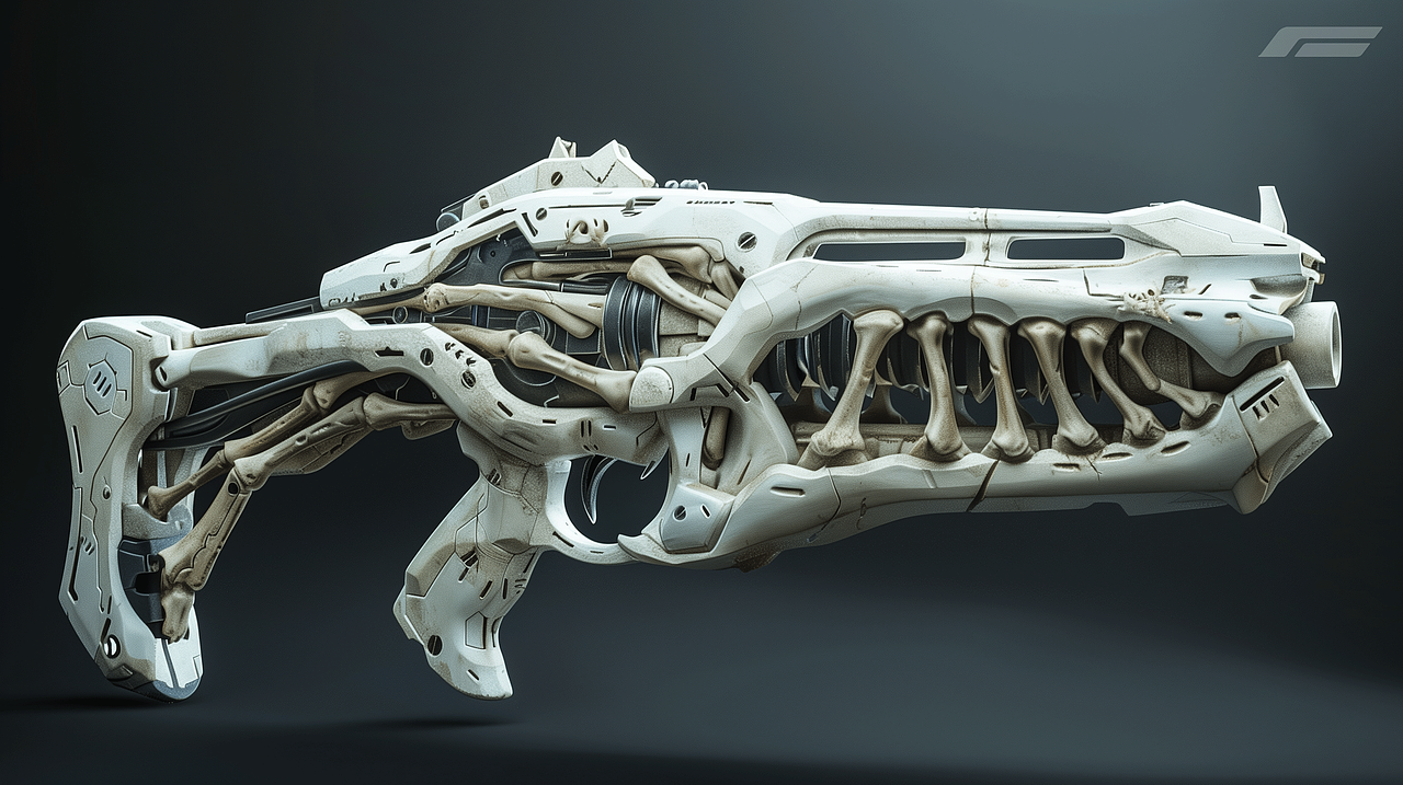 3D科幻武器概念-有机风