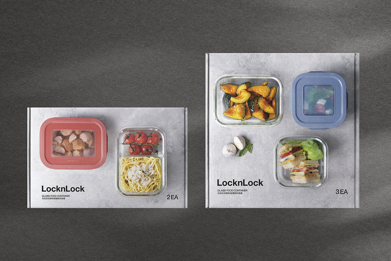 乐扣乐扣玻璃保鲜盒包装设计