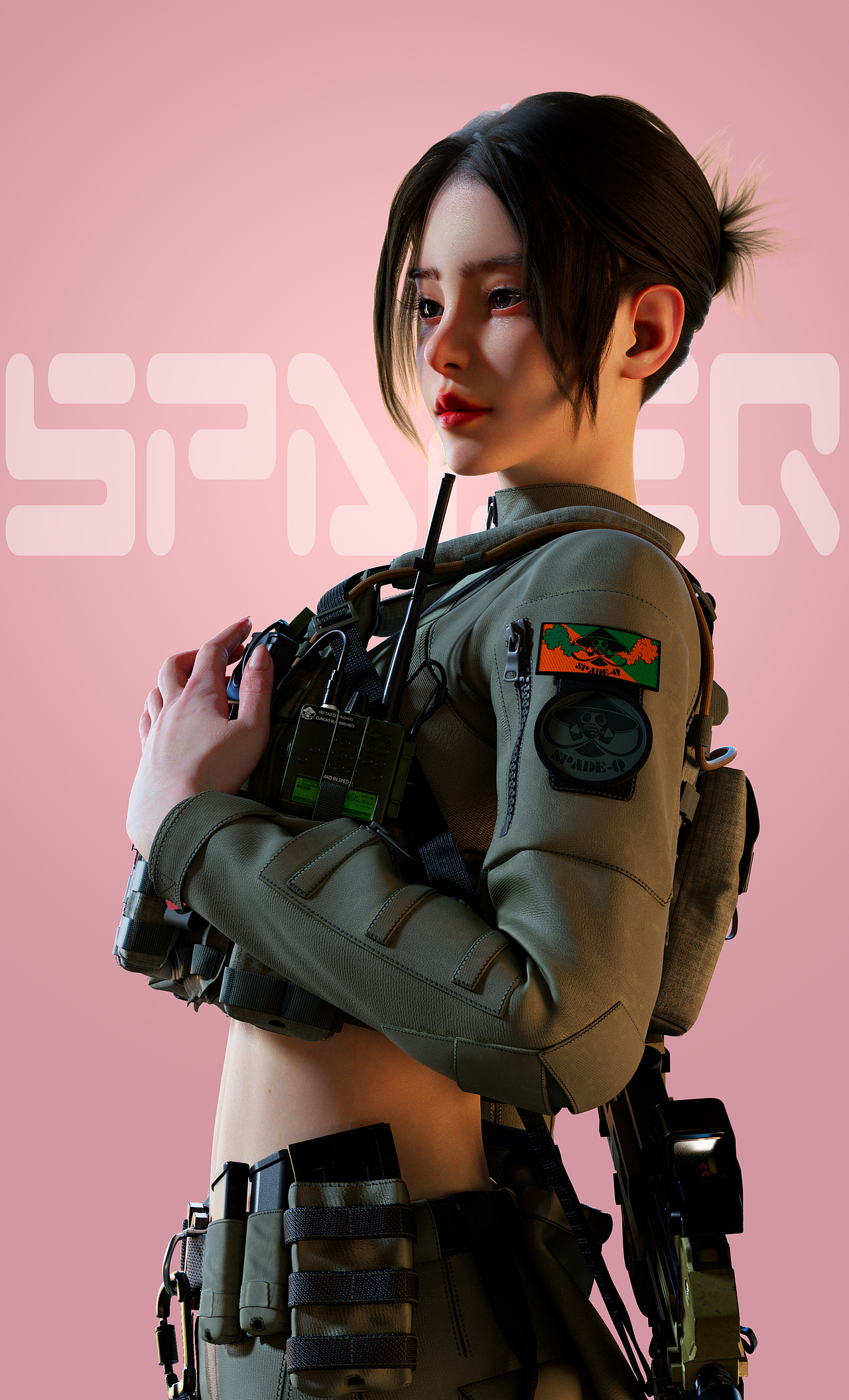 3D建模-女战士素芬儿