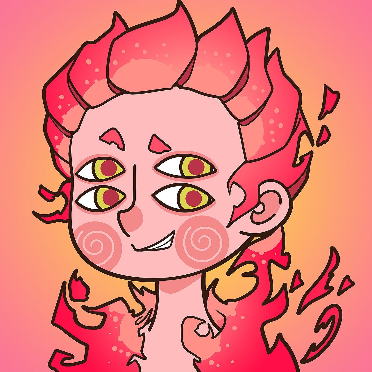 NFT头像【doubleeye】（图ZMzM5ODIyMDQw） - 新锐潮流插画 - 站酷设计师宗九亿原创素材 - 站酷ZCOOL