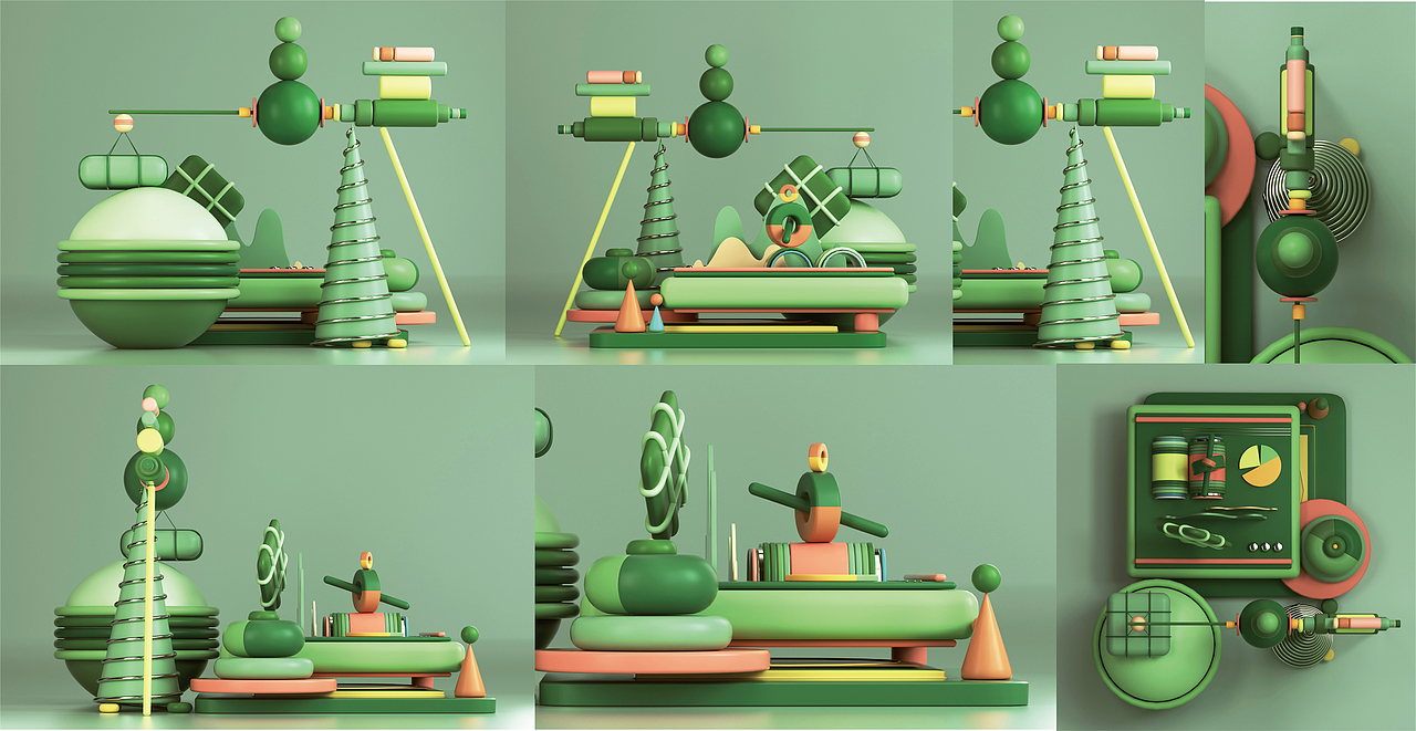 某童鞋的C4D课堂04期第一章【学生作业】整理（图ZMzA1MTg0MTA4） - 其他三维 - 站酷设计师某童鞋原创素材 - 站酷ZCOOL