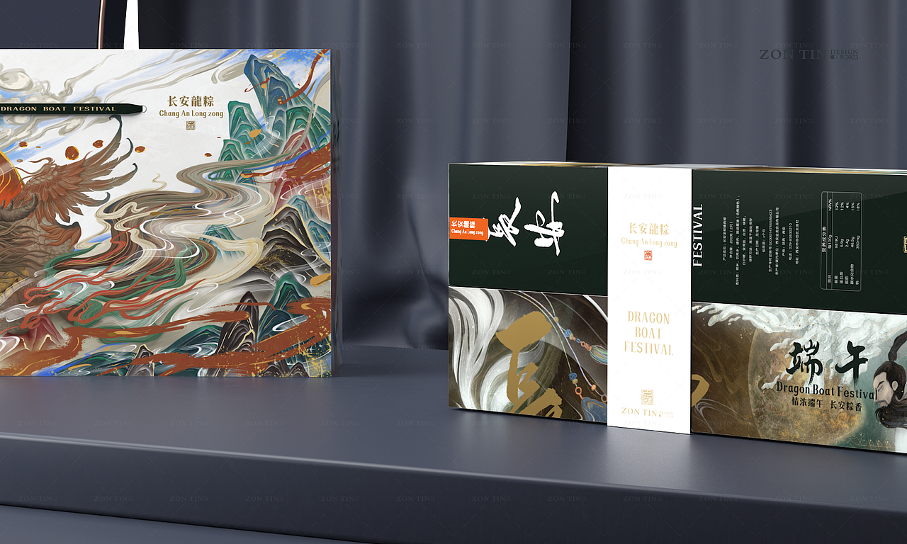 长安龙粽|端午龙粽礼盒包装设计×中廷品牌设计(图ZMzQzMTk4NzA4) - 包装 - 站酷设计师中廷品牌设计原创素材 - 站酷ZCOOL