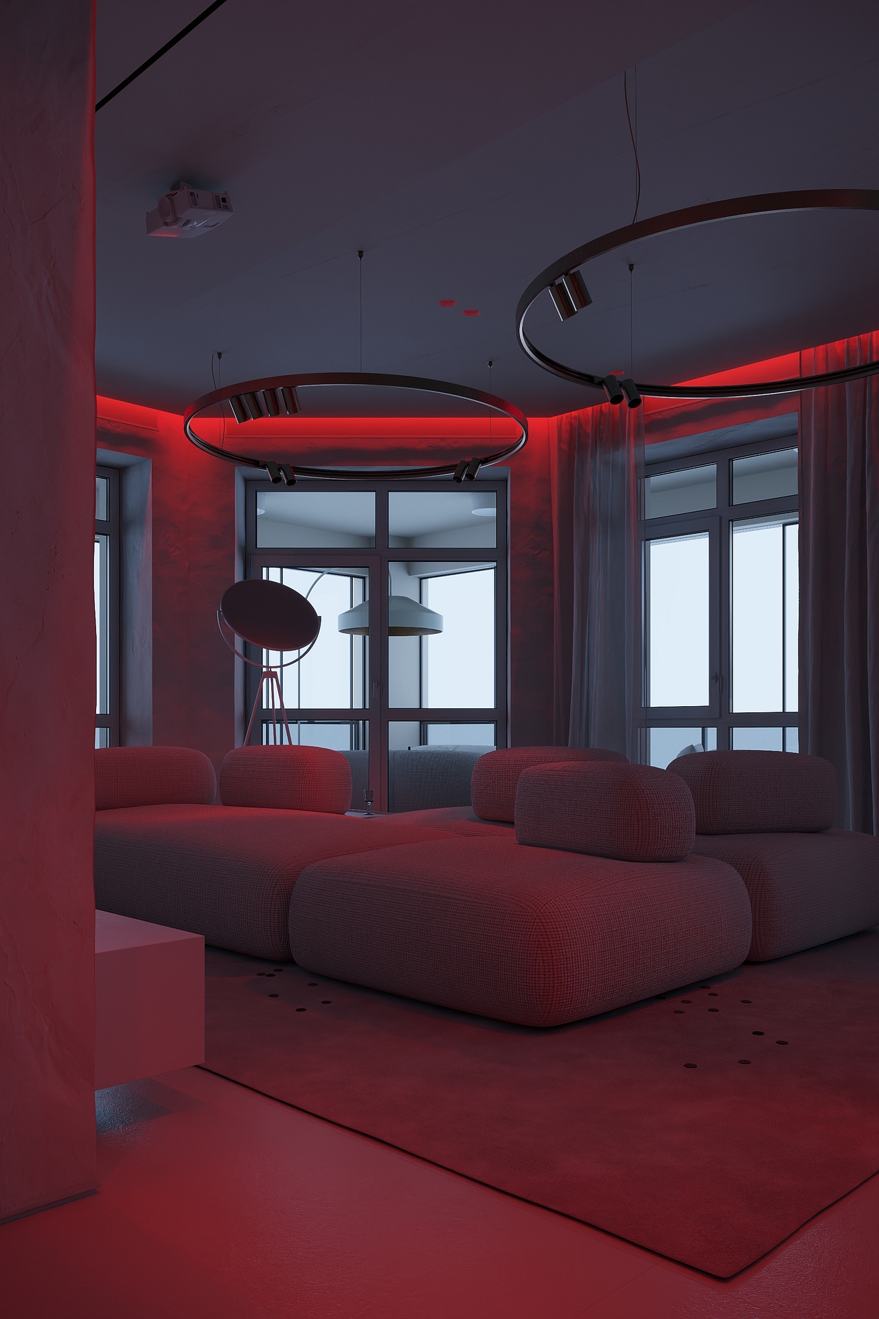 極簡的平層公寓