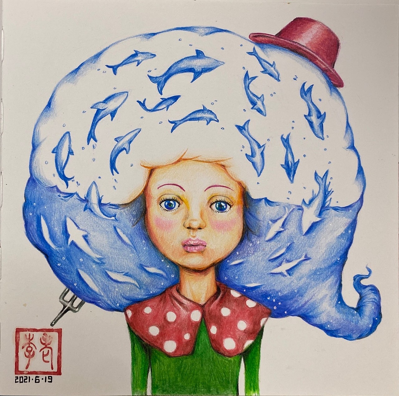 夏日幻想（图ZMzAyNzczNzU2） - 艺术插画 - 站酷设计师画画儿的老李原创素材 - 站酷ZCOOL
