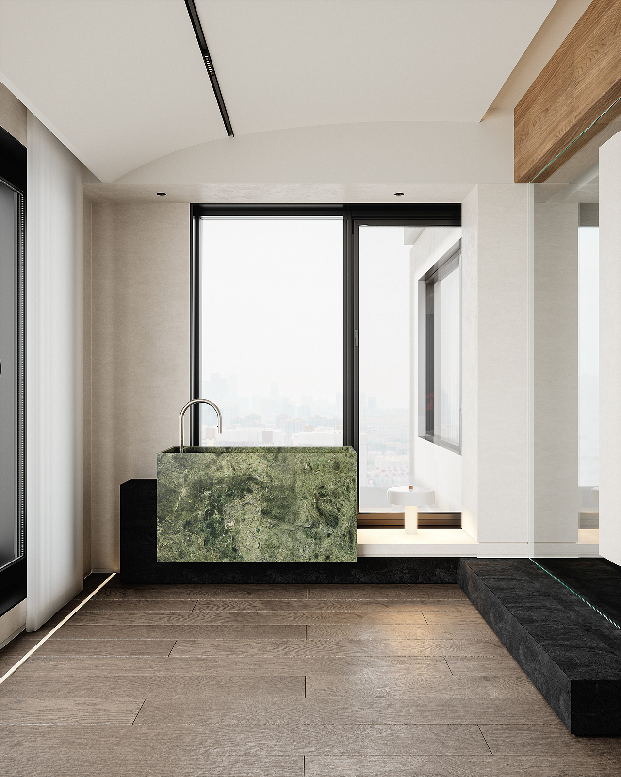 御海天禧现代家装初稿效果图表现