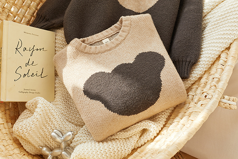 冬日里的一抹暖阳 儿童拍摄场景平铺 挂拍