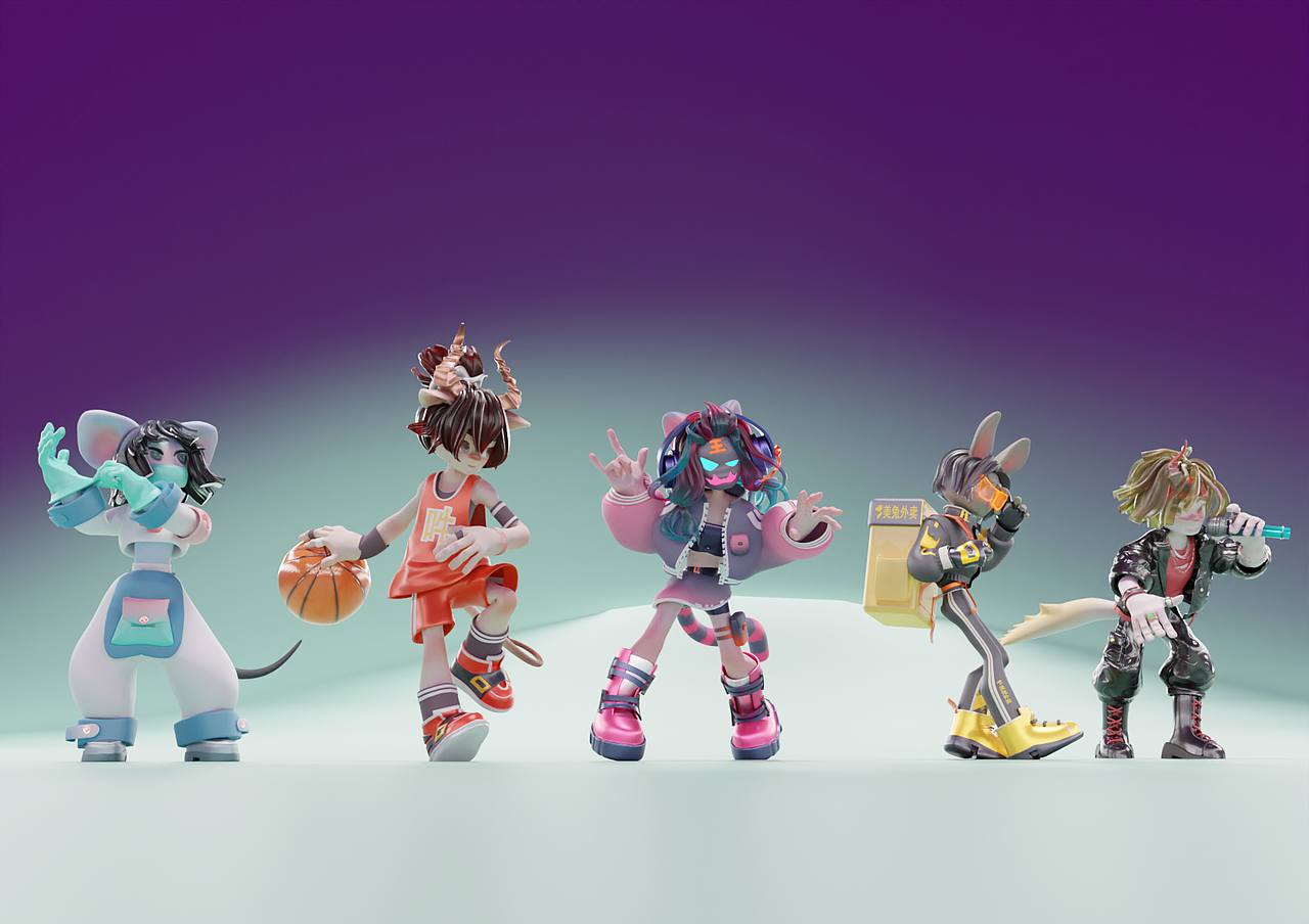 畢設(shè)十二生肖1/3建模（圖ZMzAxODMwODY4） - 人物/生物 - 站酷設(shè)計師小爺我絕版了原創(chuàng)素材 - 站酷ZCOOL