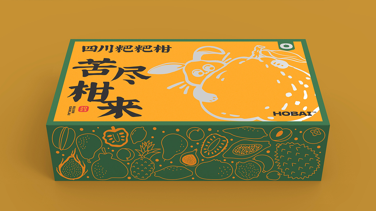 丑水果系列包装设计 | 原创 兔年 水果 插画