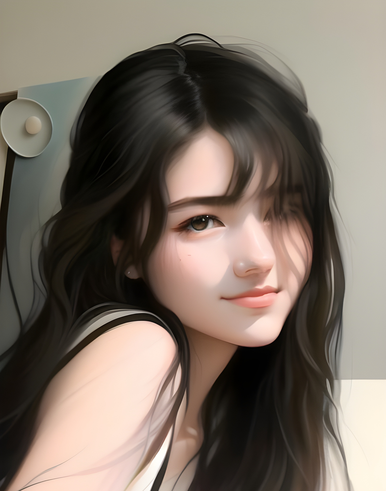 照片转手绘,AI对着照片画的CG 手绘头像 厚涂 CG 唯美