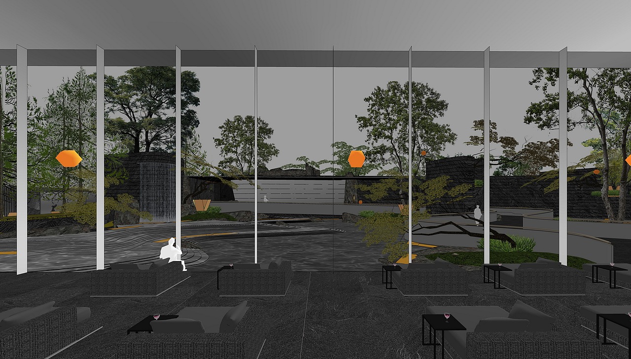 五矿示范区景观SU模型下载