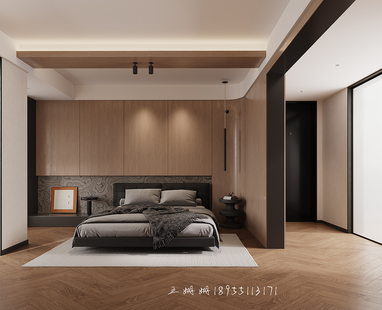 意式极简:大横厅+深色系,拿捏沉稳高级感