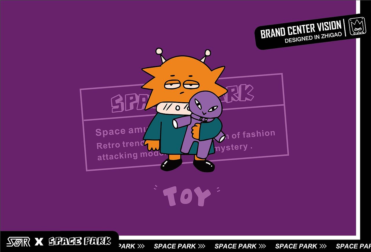 SPACE PARK-品牌插画案例分享（图ZMzA0MDgwMDY0） - 新锐潮流插画 - 站酷设计师鲨鲨鲨鲨鲨鲨原创素材 - 站酷ZCOOL