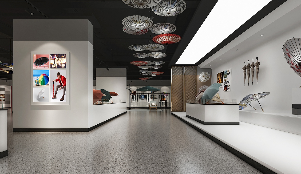 伞业展厅设计部分方案