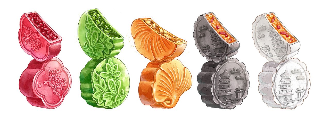 不同口味馅饼延续