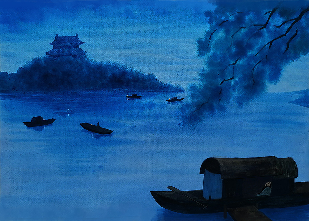 水彩绘古诗文（图ZMzcwNzc1NjQ0） - 创作习作 - 站酷设计师景瑄原创素材 - 站酷ZCOOL
