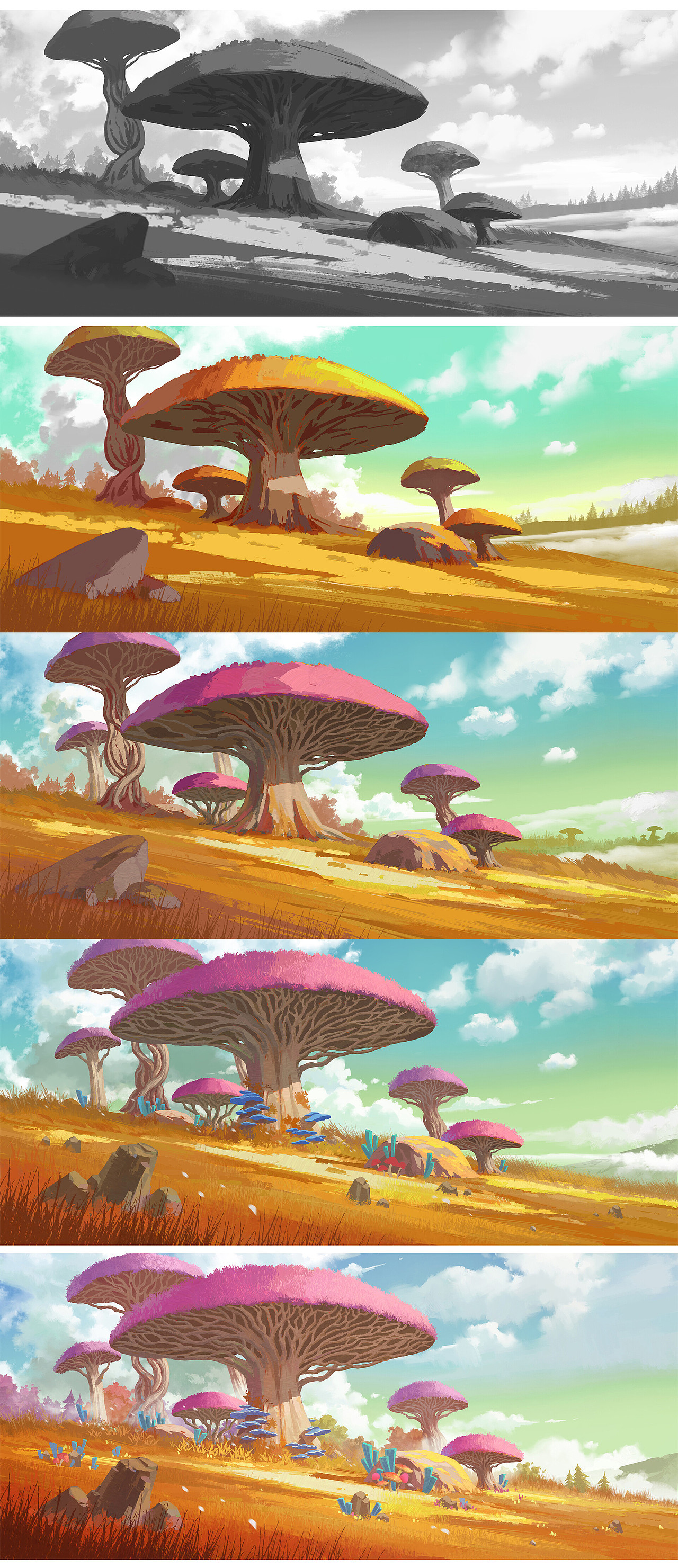 蘑菇树（图ZMzEwODg1NjU2） - 游戏原画 - 站酷设计师老淋X_lin原创素材 - 站酷ZCOOL