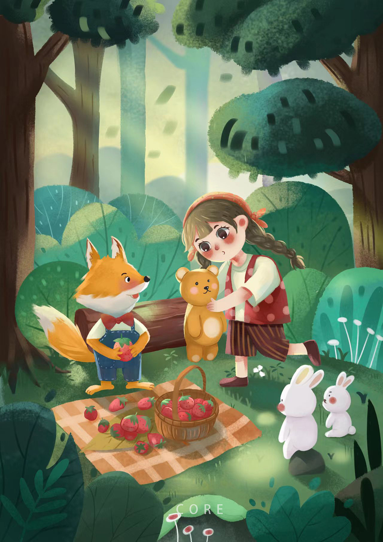 森林奇遇（圖ZMzQwNzcwNzAw） - 兒童插畫 - 站酷設(shè)計(jì)師羊yl羊原創(chuàng)素材 - 站酷ZCOOL