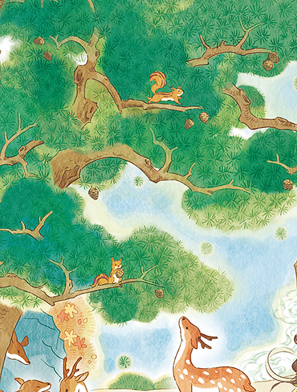 插画拼图|神鹿仙林