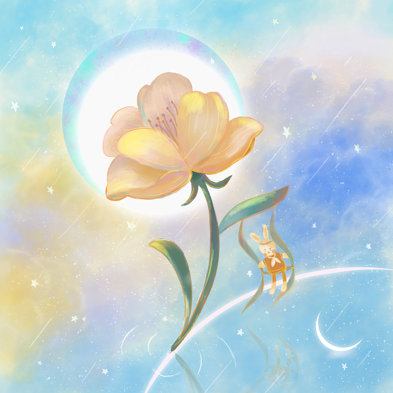 花与月（图ZMzI5NTU4ODIw） - 创作习作 - 站酷设计师十亦_Chen原创素材 - 站酷ZCOOL
