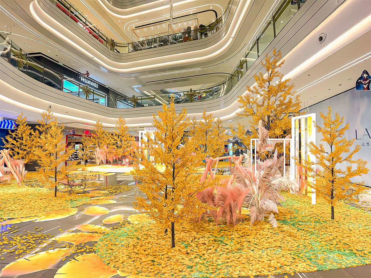 银杏主题的一个美陈