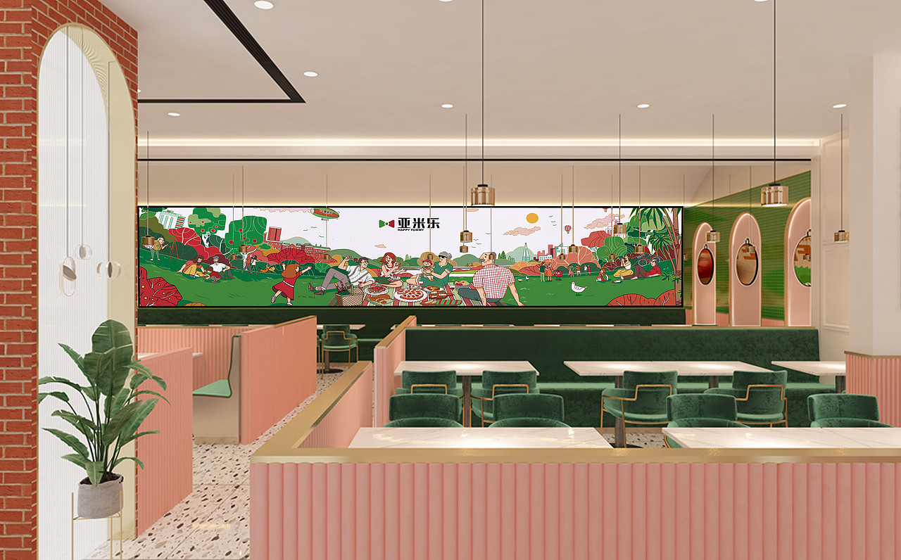 亚米乐意式餐厅品牌主视觉设计