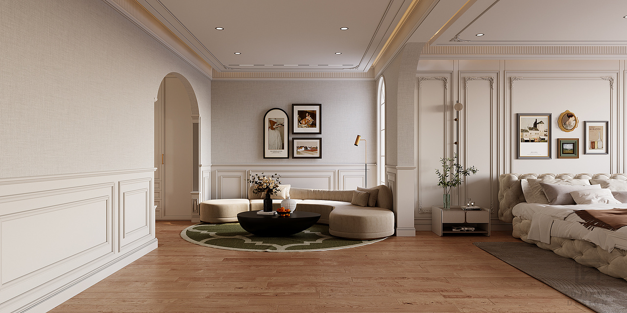 法式轻奢别墅设计,季节更替,新的故事在这里悄然生长