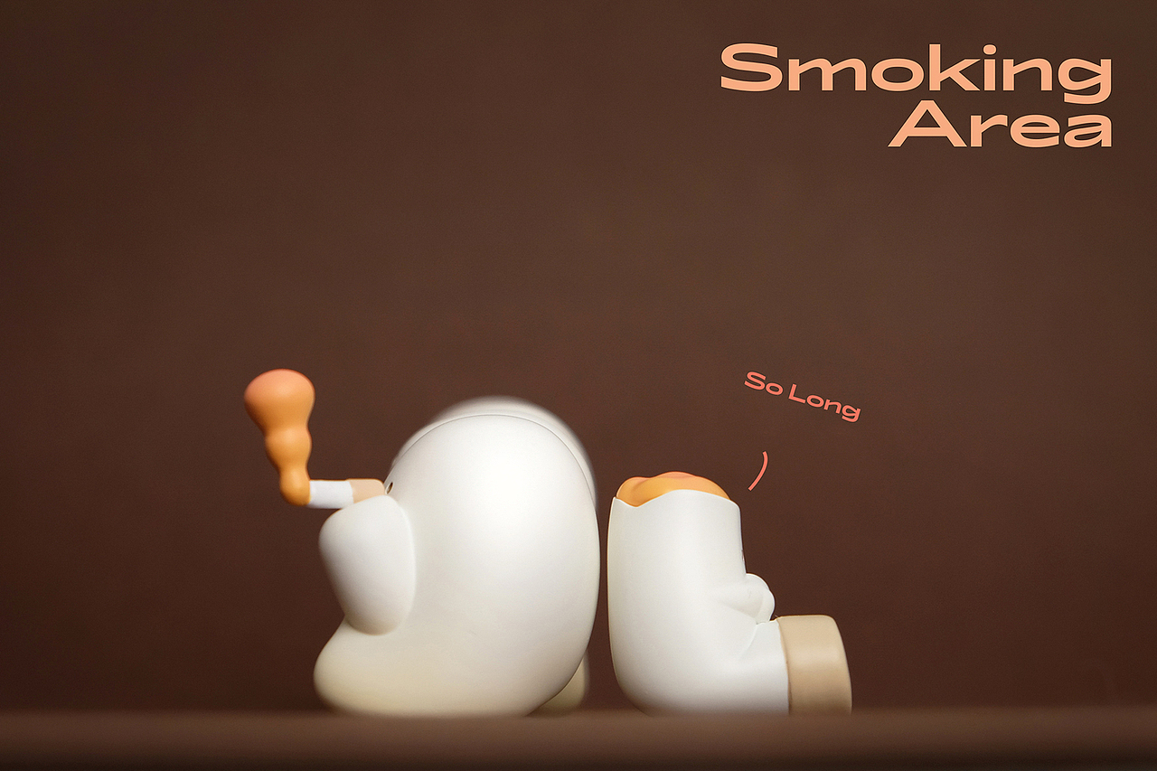 浪里捂耳朵 玩具设计| 吸烟区系列（图ZMzM4NDIzMDAw） - IP形象 - 站酷设计师XACleaner原创素材 - 站酷ZCOOL