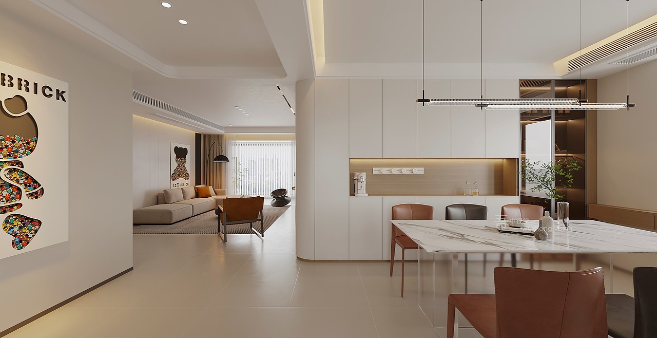 现代极简效果图