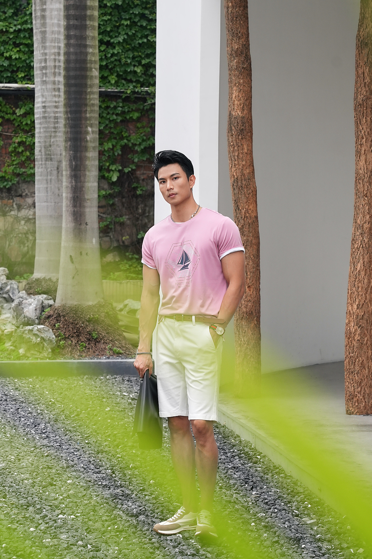 23年夏装商务POLO男装广告大片拍摄