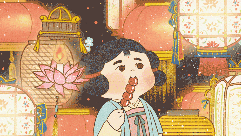 动态插画-元宵佳节上元节（图ZMzE1NzQ3ODg4） - 商业插画 - 站酷设计师三肆呀原创素材 - 站酷ZCOOL