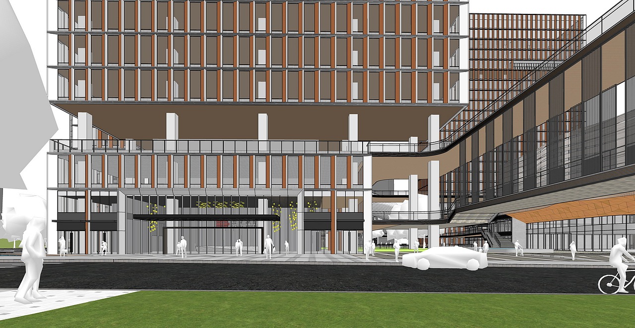 宏发集团总部园区SU模型下载