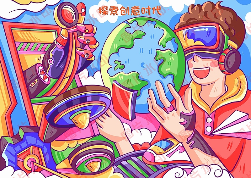 学生电脑绘画绘图作品信息素养活动作品制作设计2411