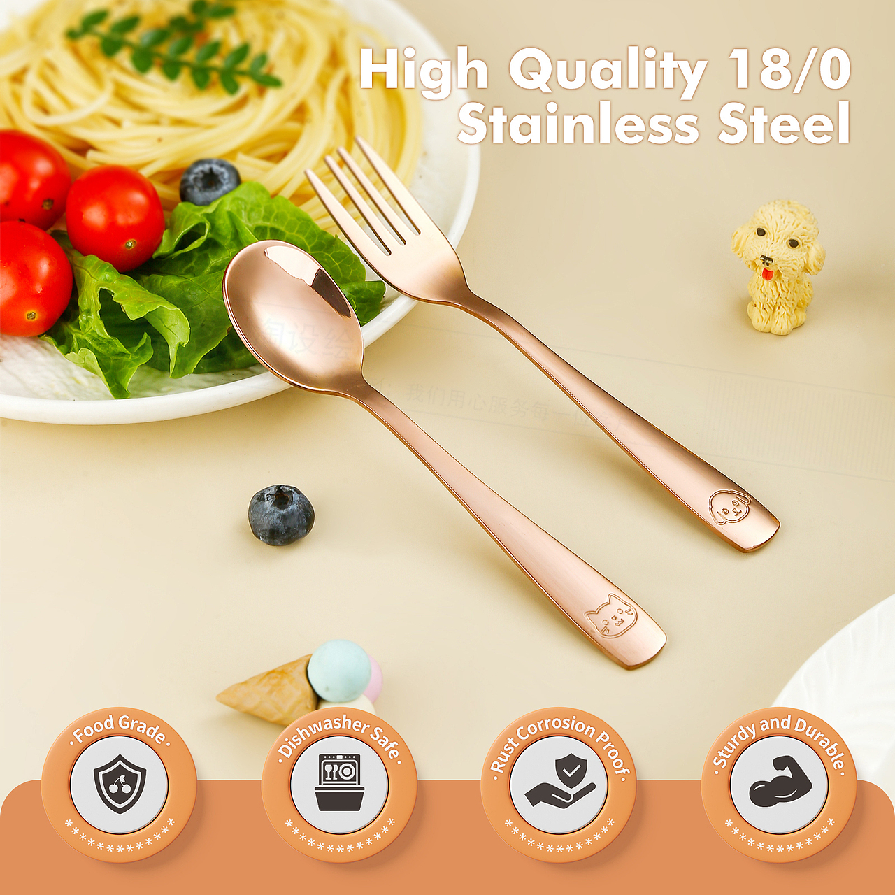 亚马逊不锈钢刀叉餐具产品图片拍摄精修主图A+排版设计（图ZMzYwMTUwODIw） - 电商 - 站酷设计师广州万物文化原创素材 - 站酷ZCOOL