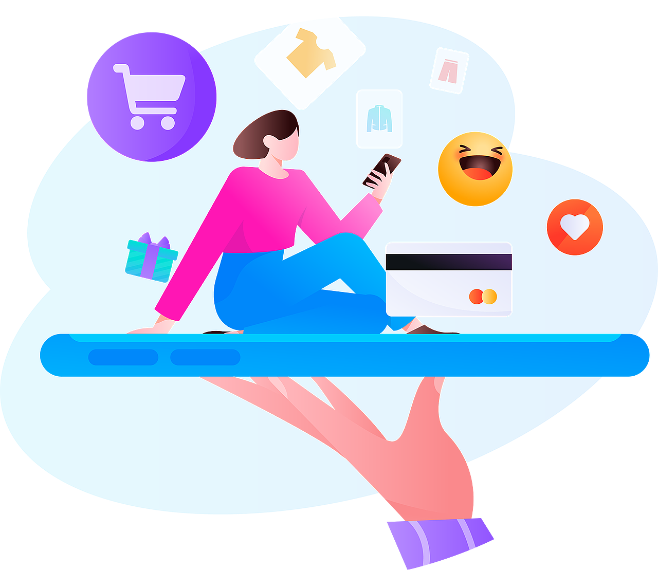 「小洋丁插画」果冻风格插画分享