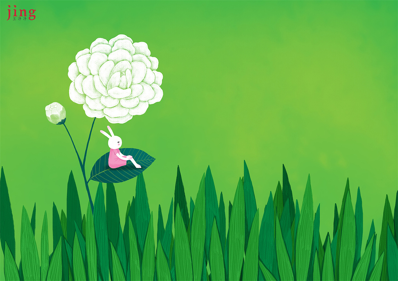兔年插画合集 60幅艾玩兔横版壁纸插画（图ZMzEzNDI0NTAw） - 儿童插画 - 站酷设计师画儿晴天原创素材 - 站酷ZCOOL