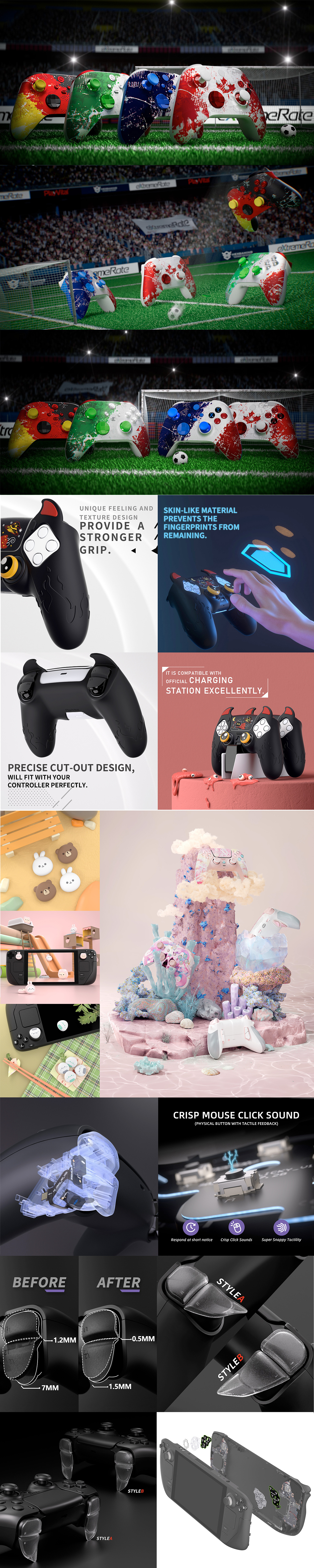 游戏设备外配改装渲染