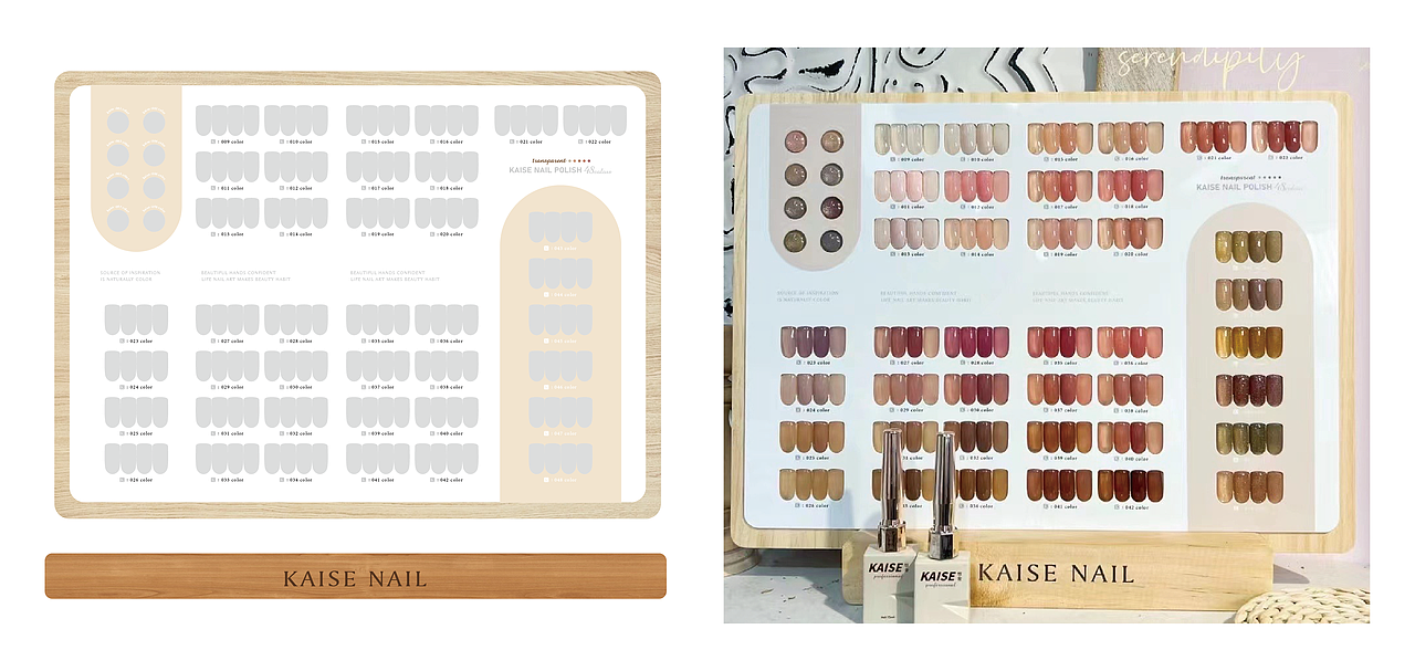 美甲色板/亚克力板/皮质板/色彩搭配/相框/卡纸