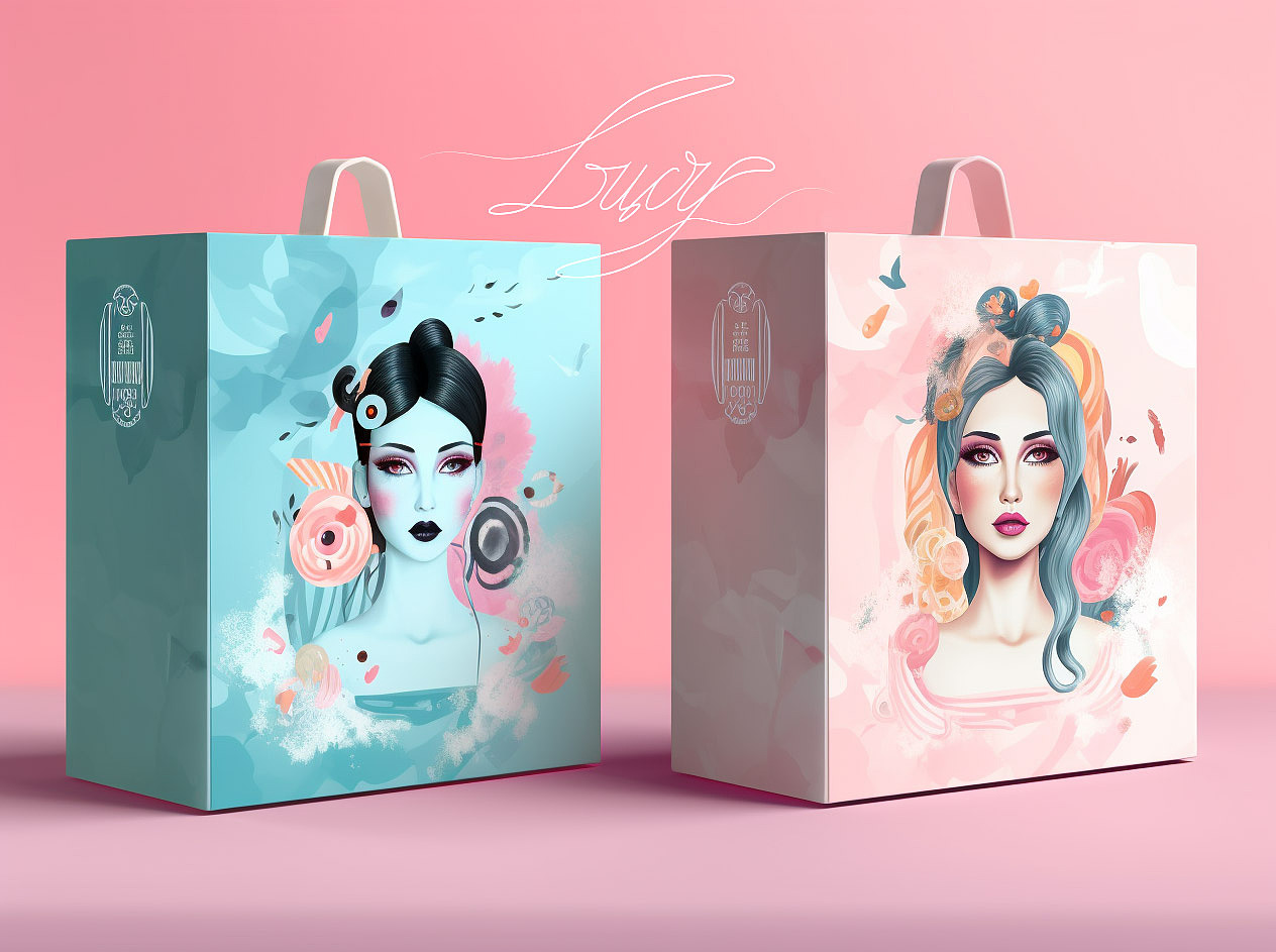 一组毕加索风格+时尚女孩类美妆护肤类包装设计（图ZMzM5MDU0ODIw） - 包装 - 站酷设计师梦画诗音原创素材 - 站酷ZCOOL