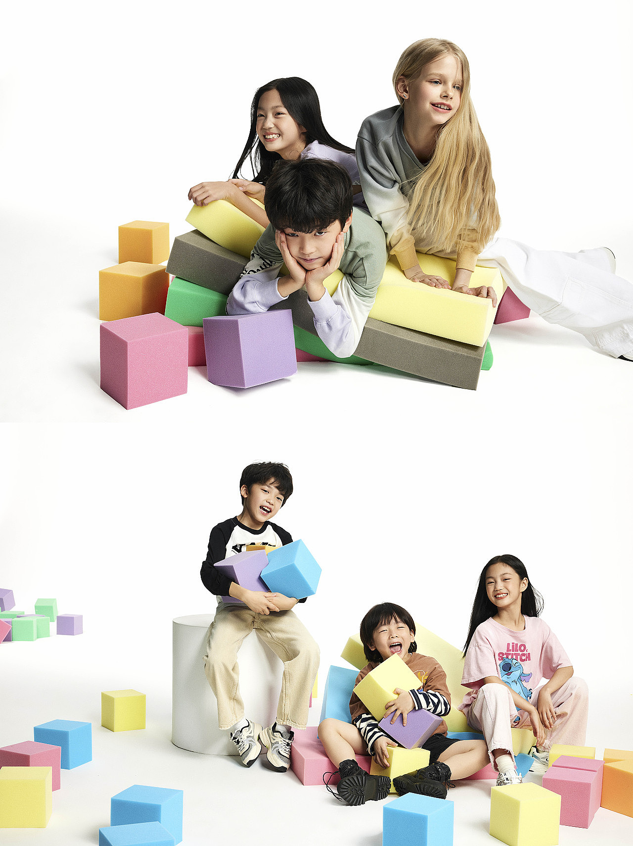 这组成片充满多巴胺--NEW TEST FOR KIDS 童装拍摄（图ZMzQ0OTYwNzE2） - 时尚/艺术摄影 - 站酷设计师灵度摄影studio原创素材 - 站酷ZCOOL