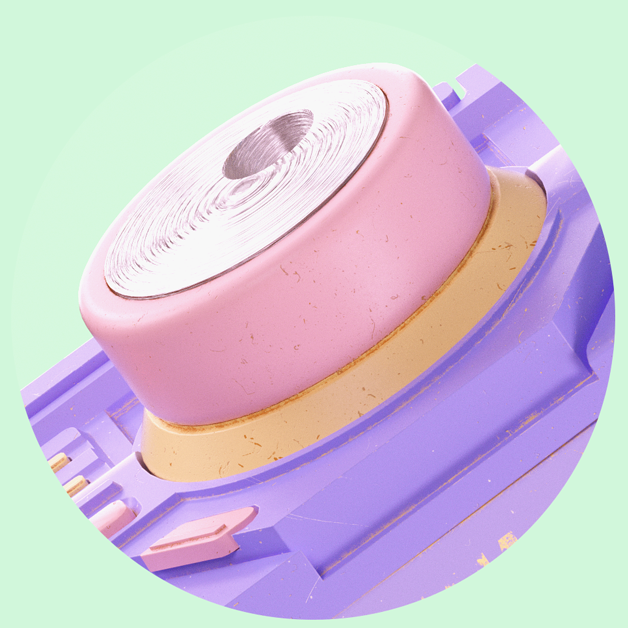 DV机产品渲染练习（马卡龙配色）（图ZMzYzNjg4MjMy） - 产品 - 站酷设计师加加一一原创素材 - 站酷ZCOOL
