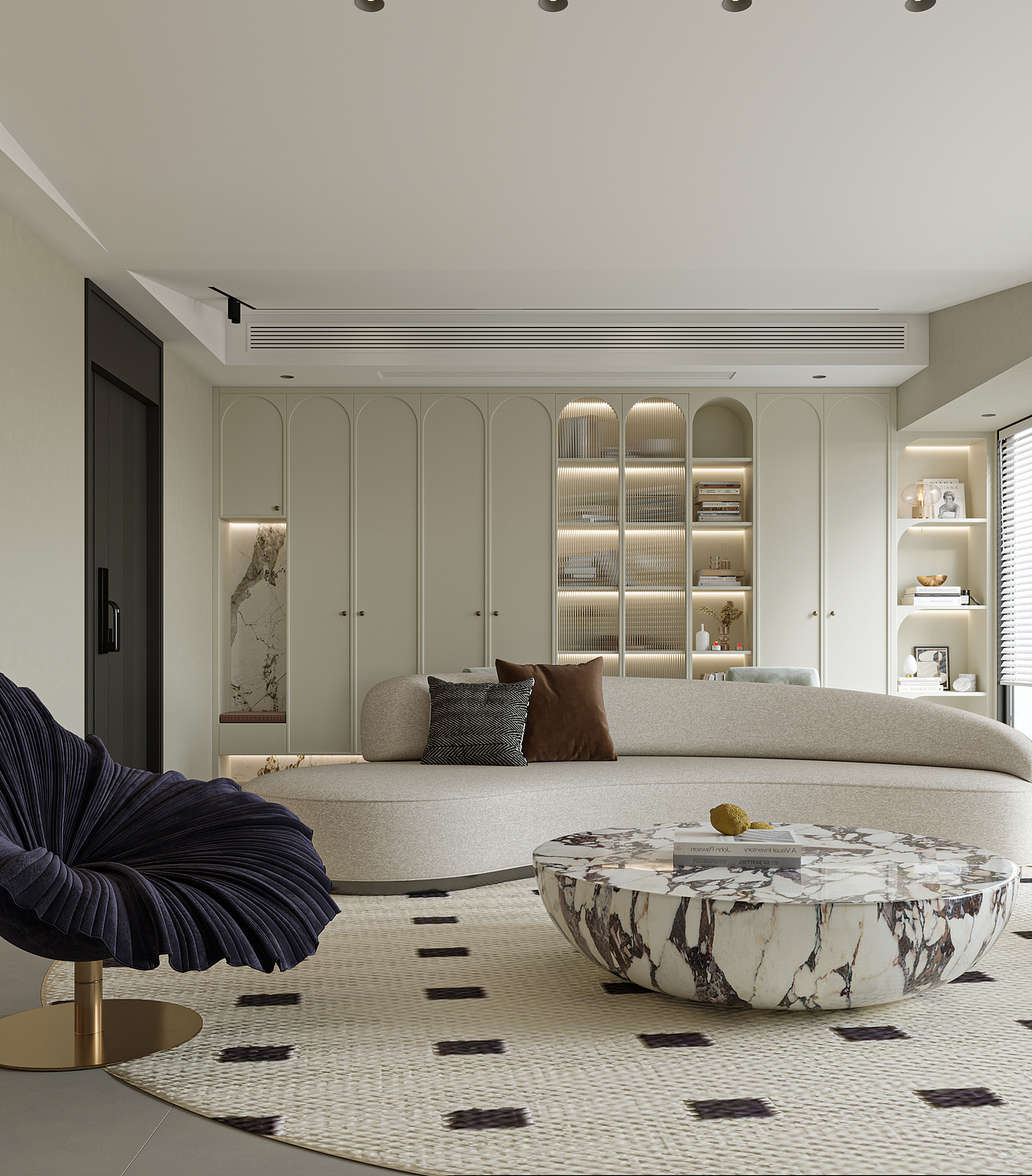 【轻法式风格】效果图渲染案例（图ZMzI3OTc3Mjky） - 家装设计 - 站酷设计师冈舍效果图表现原创素材 - 站酷ZCOOL