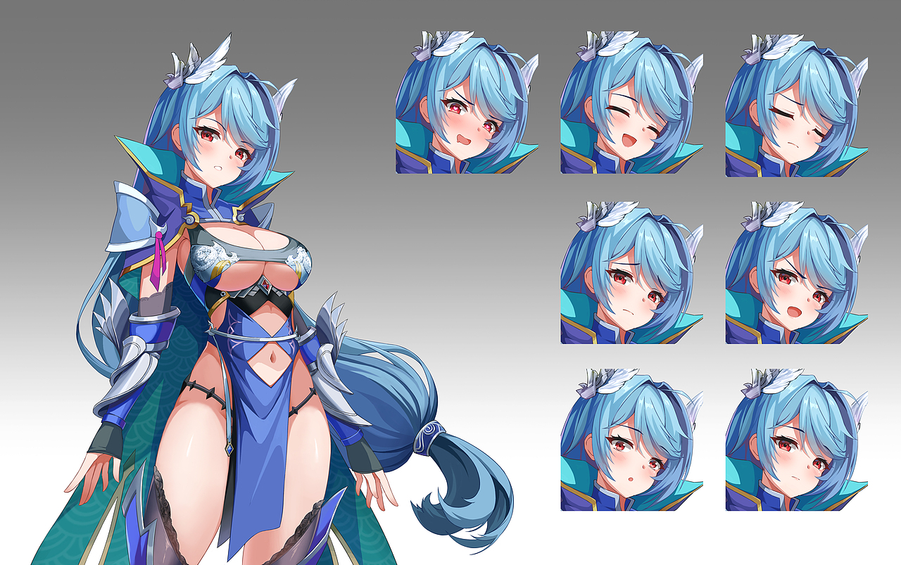 少女战争 幻想天下统一战 avg立绘及q版头像