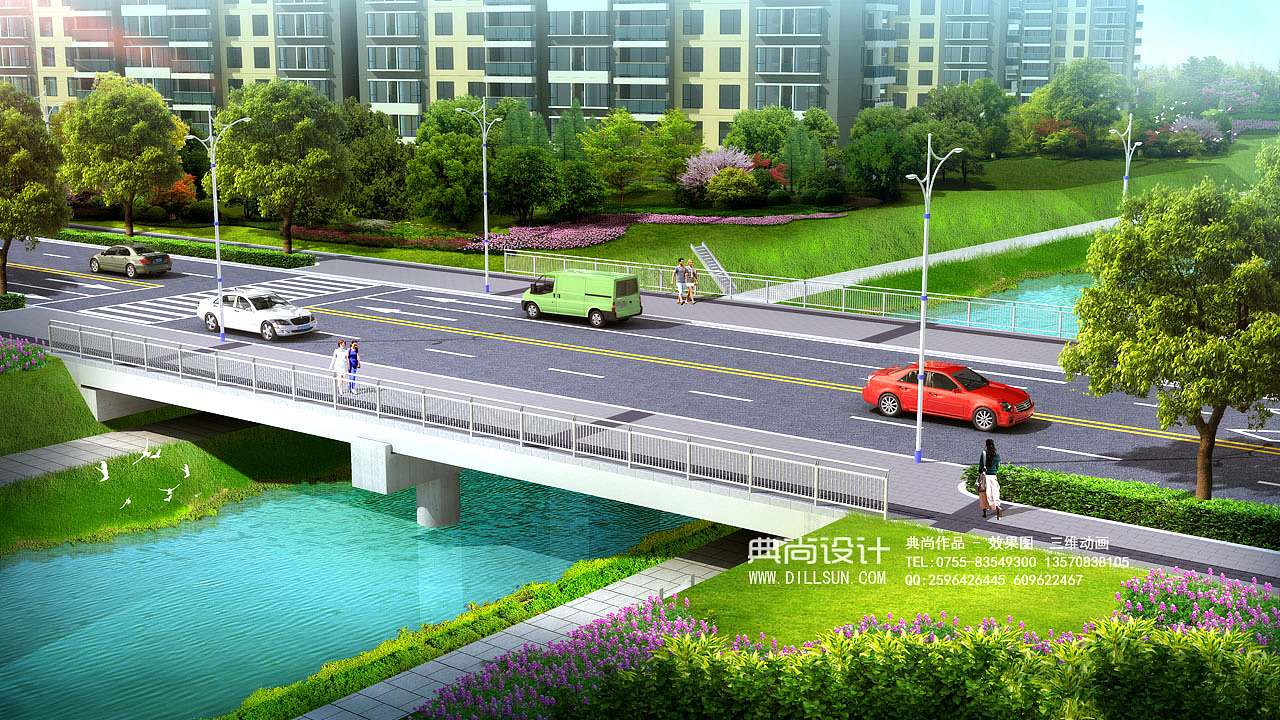 桥梁设计效果图 3