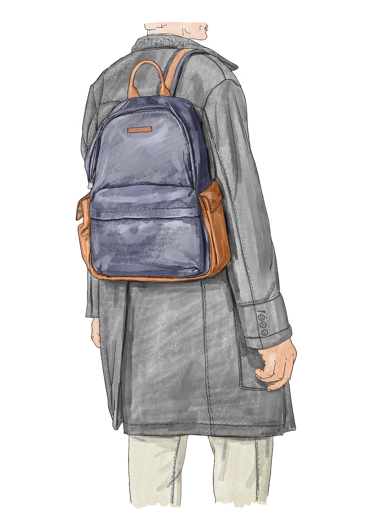 双肩背包procreate插画手绘过程(34)