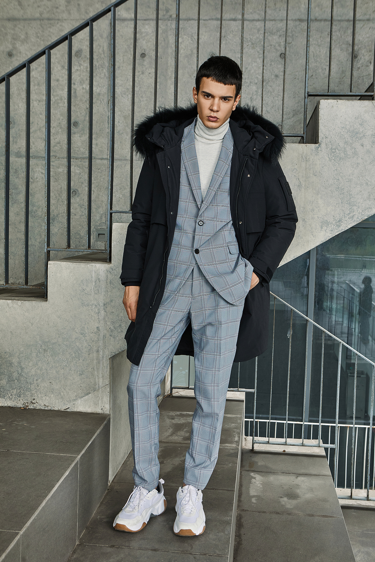 电商羽绒服拍摄修图